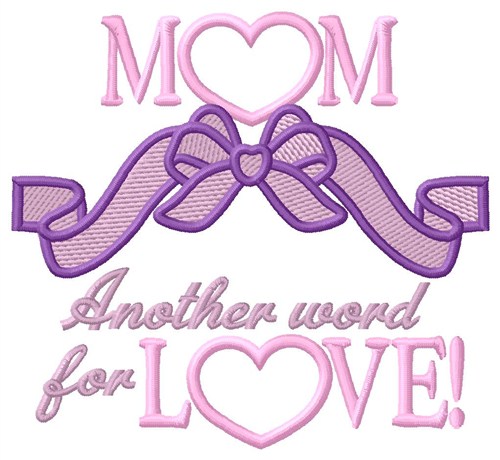 Word For Love Machine Embroidery Design