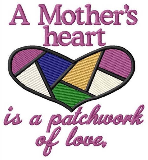 Picture of Mothers Heart Machine Embroidery Design