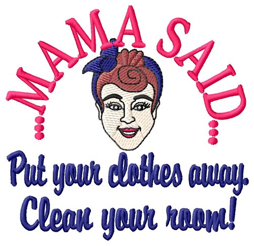 Put Clothes Away Machine Embroidery Design