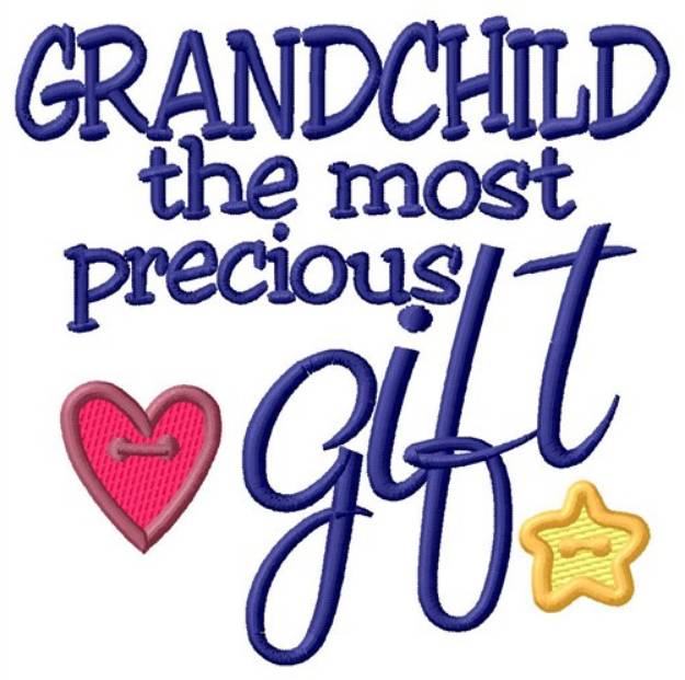 Picture of Precious Grandchild Machine Embroidery Design
