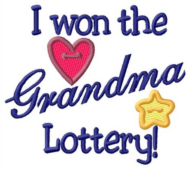 Picture of Grandma Lottery Machine Embroidery Design