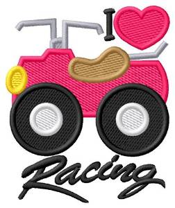 Picture of I Love Racing Machine Embroidery Design