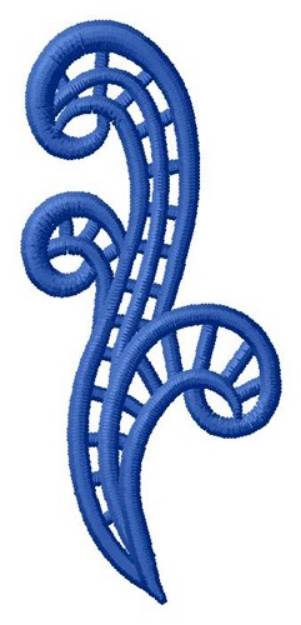 Picture of Blue Lace Accent Machine Embroidery Design