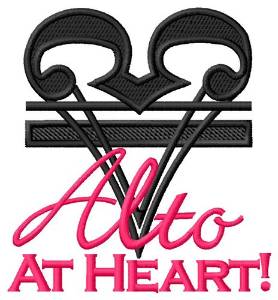Picture of Alto At Heart Machine Embroidery Design