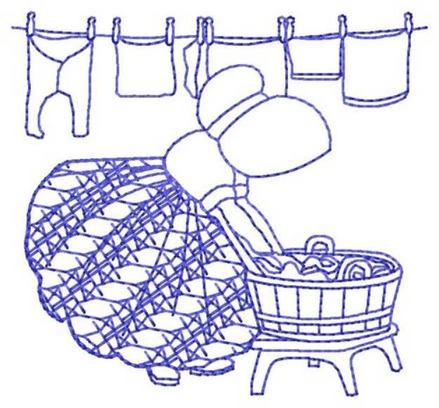 Picture of Bluework Washing Sue Machine Embroidery Design