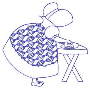 Picture of Bluework Ironing Sue Machine Embroidery Design