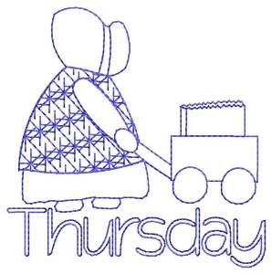 Picture of Thursday Shopping Machine Embroidery Design