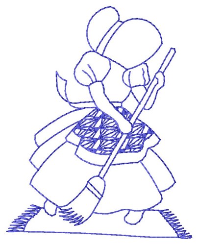 Bluework Cleaning Sue Machine Embroidery Design