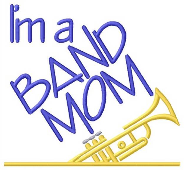 Picture of Trumpet Band Mom Machine Embroidery Design
