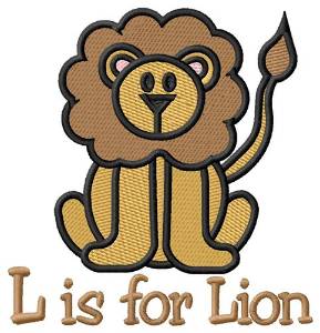 Picture of L is for Lion Machine Embroidery Design