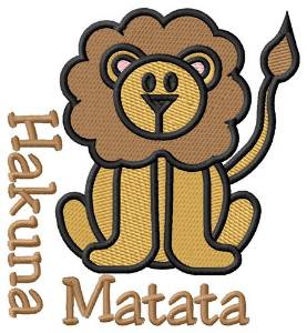 Picture of Hakuna Matata Machine Embroidery Design