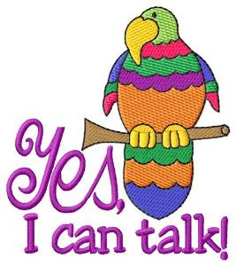 Picture of Yes I Can Talk Machine Embroidery Design