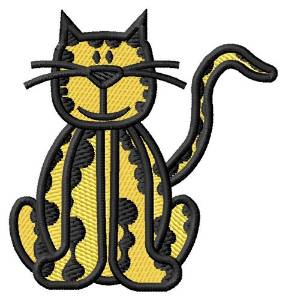 Picture of Spotted Cat Machine Embroidery Design
