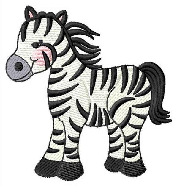 Picture of Stripped Zebra Machine Embroidery Design