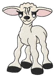 Picture of Slender Lamb Machine Embroidery Design
