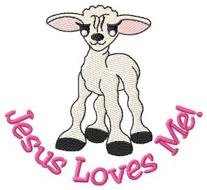 Picture of Jesus Loves Me Machine Embroidery Design