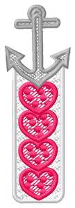 Picture of Anchor Hearts Machine Embroidery Design