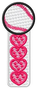 Picture of Baseball Hearts Machine Embroidery Design