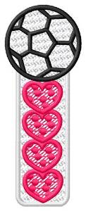 Picture of Soccer Hearts Machine Embroidery Design