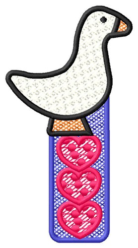 Duck Hearts Machine Embroidery Design