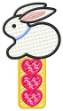 Picture of Bunny Hearts Machine Embroidery Design