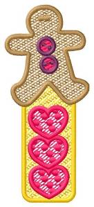 Picture of Gingerbread Hearts Machine Embroidery Design