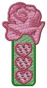 Picture of Rose Hearts Machine Embroidery Design