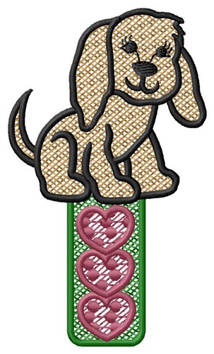 Puppy Hearts Machine Embroidery Design