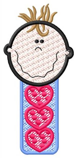 Picture of Baby Boy Hearts Machine Embroidery Design