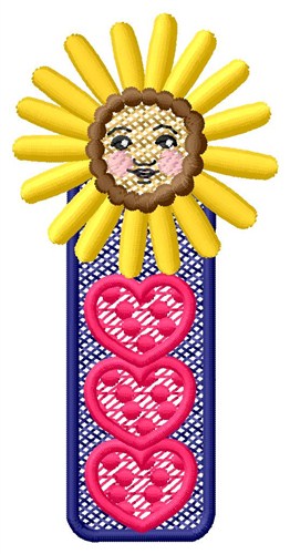 Flower Child Hearts Machine Embroidery Design