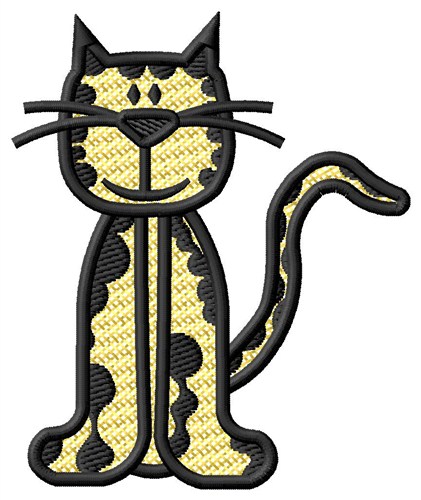 Leopard Kitten Machine Embroidery Design