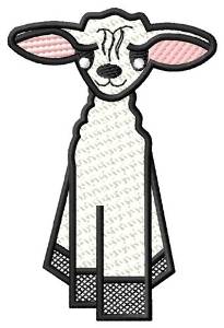 Picture of Lamb Front Machine Embroidery Design