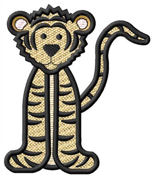 Picture of Tiger Front Machine Embroidery Design