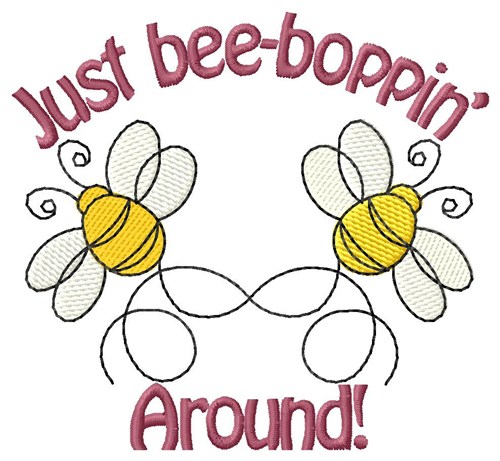 Bee Boppin Machine Embroidery Design
