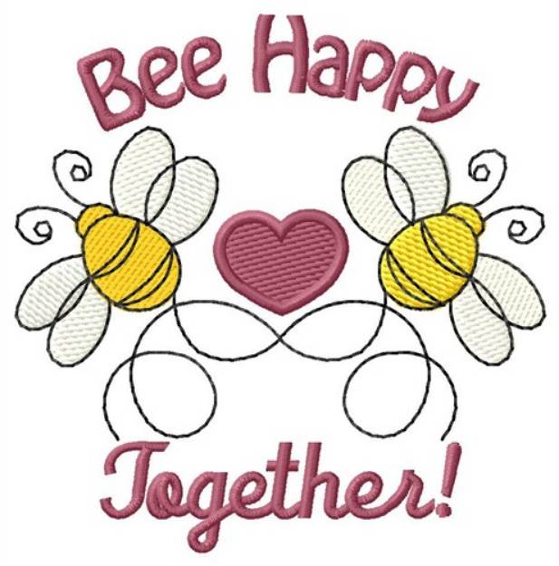 Picture of Happy Together Machine Embroidery Design