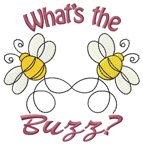 Whats the Buzz Machine Embroidery Design