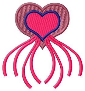 Picture of Stringy Heart Machine Embroidery Design