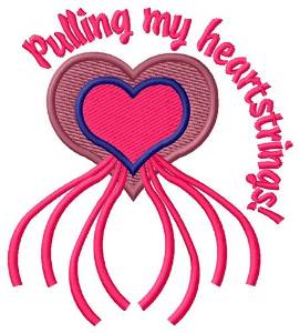 Picture of Pulling Heartstrings Machine Embroidery Design