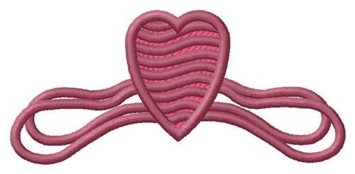 Heart with Strings Machine Embroidery Design