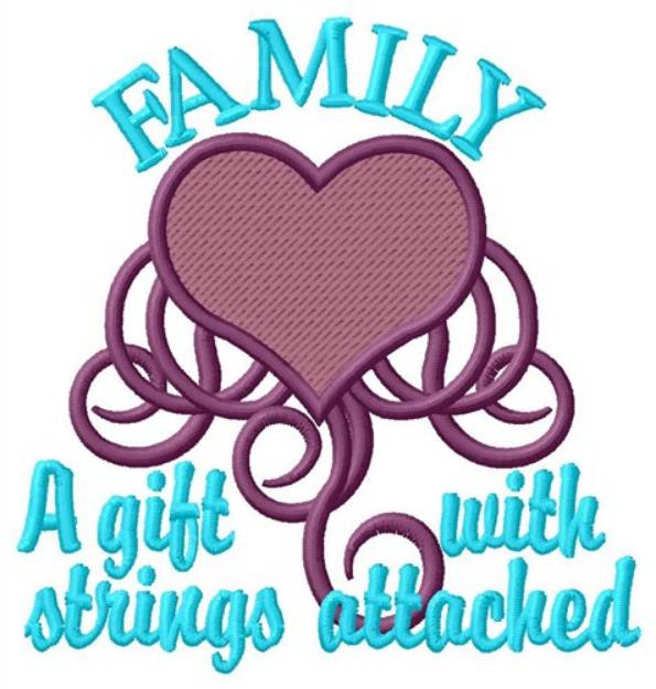Picture of Family Strings Machine Embroidery Design