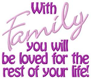 Picture of Family Love Machine Embroidery Design