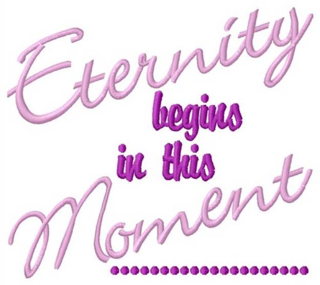Picture of Eternity Begins Machine Embroidery Design