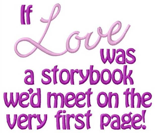 Picture of Storybook Love Machine Embroidery Design