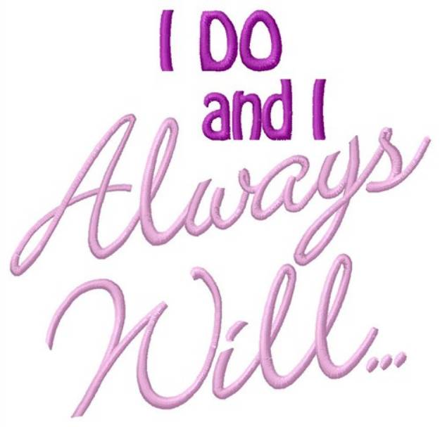Picture of Always Will Machine Embroidery Design