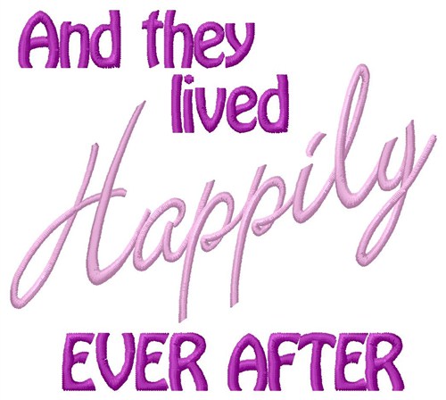 They Lived Happily Machine Embroidery Design