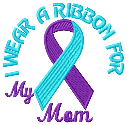 Ribbon for Mom Machine Embroidery Design