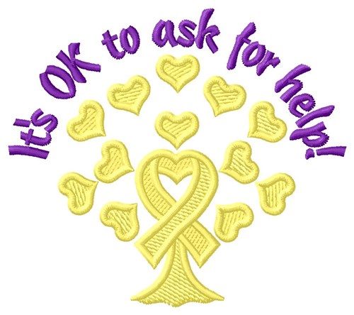 Ask For Help Machine Embroidery Design