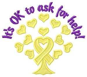 Picture of Ask For Help Machine Embroidery Design
