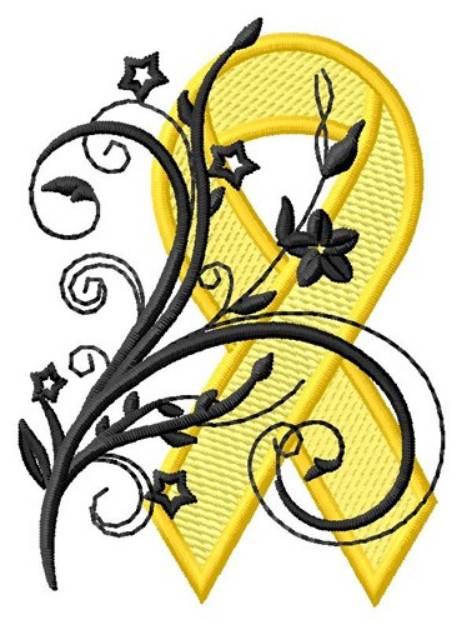 Picture of Floral Ribbon Machine Embroidery Design