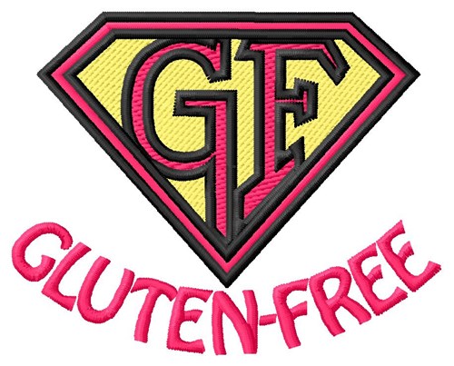 Gluten Free Machine Embroidery Design